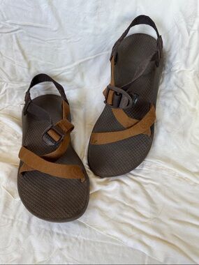Chaco Brown and Dark Brown Adjustable Strap Sandal